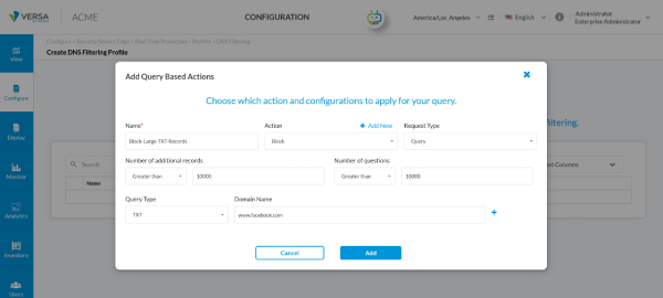 Query-based controls allow admins to block large or suspicious query volumes