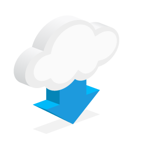 cloud delivered icon