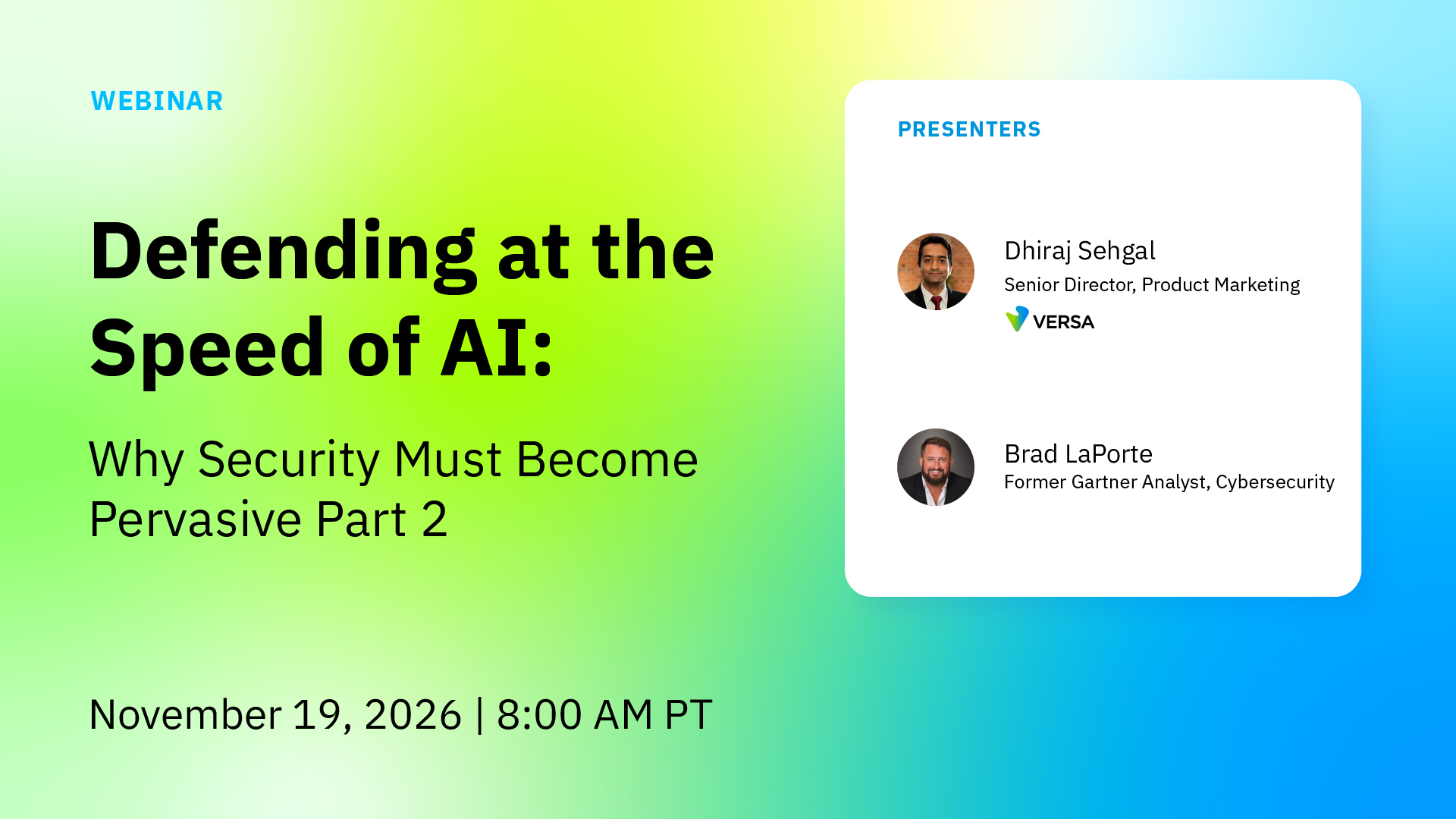 webinar - Defending at the Speed of AI: Why Security Must Become Pervasive